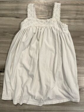 GAP White Eyelet Tank Dress